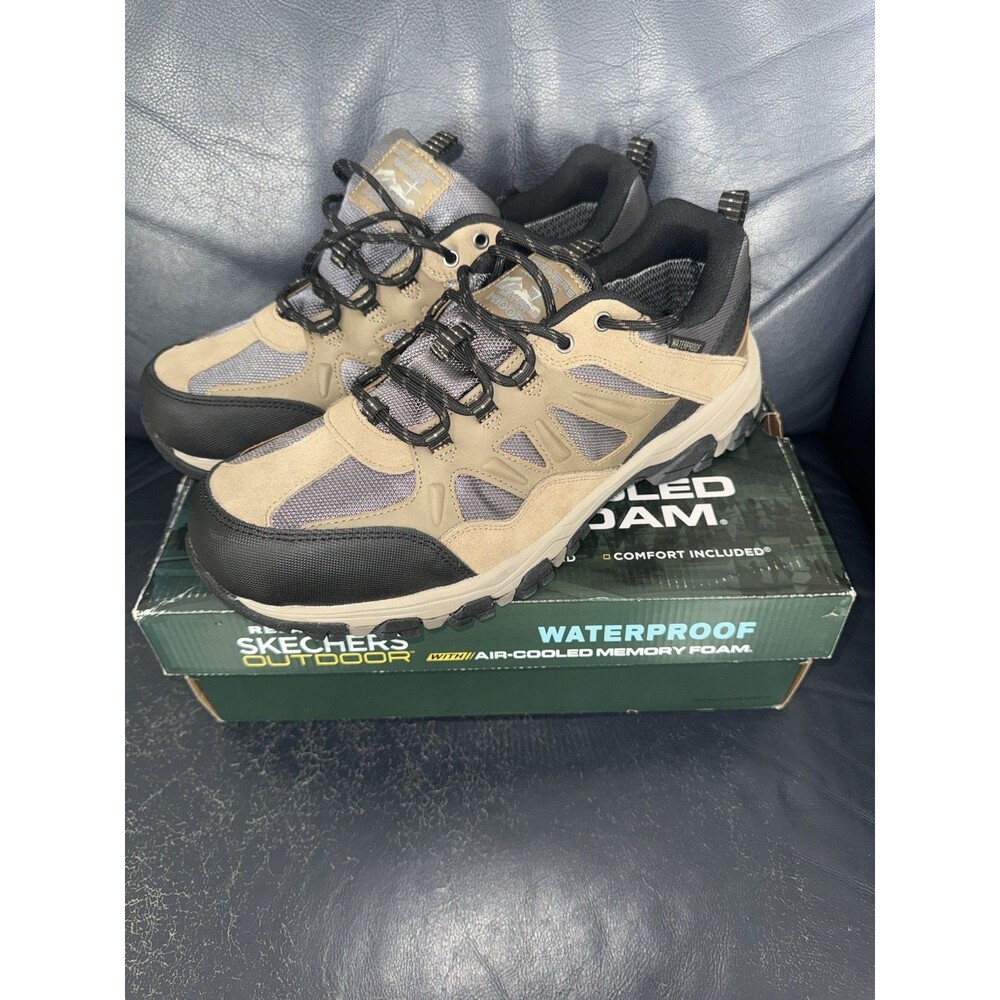 Skechers Men's Relaxed Fit Selmen Enago Lace Up Hikers Tan Size 13 #66275 NIB - Picture 2 of 5